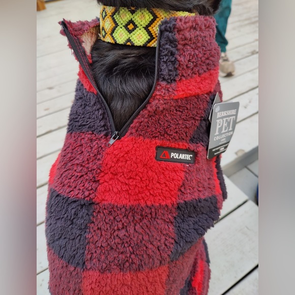 Berkshire Dog Nwt Red Plaid Dog Sweater Poshmark